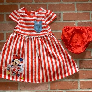 Disney Minnie Mouse babygirl 18/24 dress w/bloomers